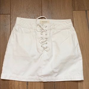 Pacsun Lace Up Jean skirt